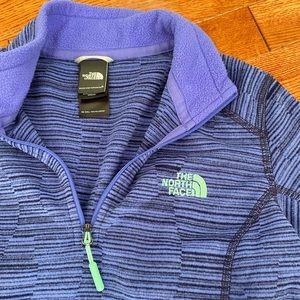 Purple North Face fleece pullover Xs extra small